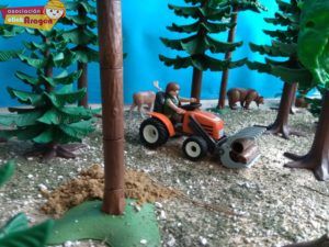 vida en un bosque playmobil