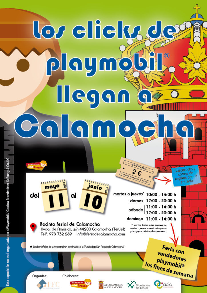 Cartel exposición de clicks en Calamocha