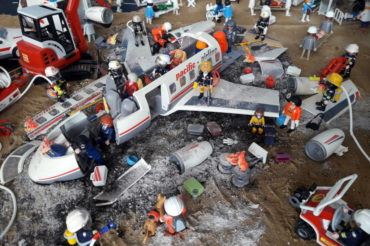 playmobil accidente aereo - hospital militar