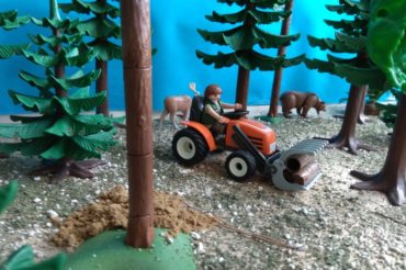 vida en un bosque playmobil