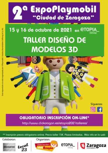 Talleres en la 2ª Exposición Playmobil «Ciudad de Zaragoza» en Etopia